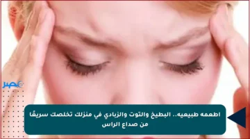 أطعمة طبيعية.. البطيخ والتوت والزبادى في منزلك تخلصك سريعًا من صداع الرأس